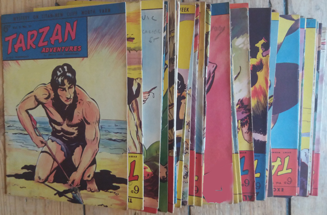 1959<b>  <I>Tarzan Adventures</I></b> (<b>Vol. 9 Nos 1–32 </b> [28 issues; near-continuous run])